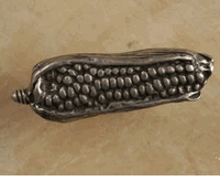 Small Corn Cob Cabinet Knob/Pull In Pewter