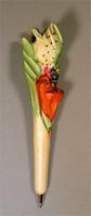 Small Hummingbird Handcarved Wood Pen