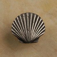 Small Sea Shell Pewter Cabinet Knob/Pull