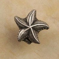 Small Starfish Pewter Cabinet Knob/Pull