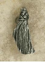 Small Tassel Pewter Cabinet Knob/Pull (Right Facing)