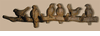 Songbirds On Tree Branch Cast Iron Coat Rack