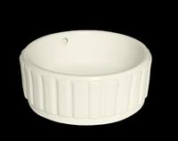 Souffle Bone Vitreous China Over Counter Vessel Sink