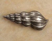Spiraled Sea Shell Pewter Cabinet Knob/Pull