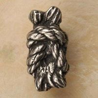 Square Knot (Figure 8) Medium Pewter Cabinet Knob/Pull