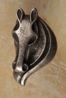 Stallion Horse Pewter Knob/Pull (Facing Right)
