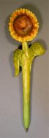 Sunflower Handcarved Wood Pen