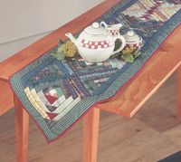 Table Cloths Multi , Log Cabin Table Runner