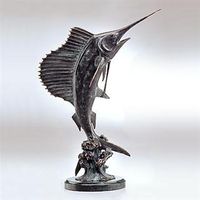 Tailwalker Sailfish Brass Art Sculpture