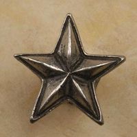 Texas Star Knob Large Pewter Cabinet Knob/Pull