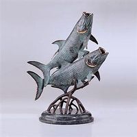 "Togetherness" Double Tarpon Metal Art Sculpture