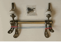 Toilet Seat Hinges Antique Solid Brass, 5-1/2" Spread Toilet Hinge