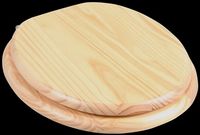 Toilet Seats, Light Pine Round Toilet Seat, Chrome Hinge