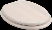 Toilet Seats, Whitewash Hardwood Elongated Toilet Seat, Chrome Hinge