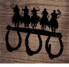 Triple Horseshoe Coat Rack, Riders