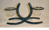 Triple Horseshoe, Double Candle Holder
