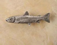 Trout Pewter Cabinet Knob/Pull (Left Face)