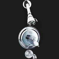 Tub Sets Bright Chrome, shower head, spout, diverter valve and handle