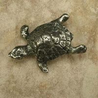 Turtle Cabinet Knob/Pull In Pewter