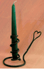 Twisted Wrought Iron Courting Candle Holder