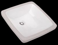 Undermount Vessel Sink, White Vitreous China Vessel Sink