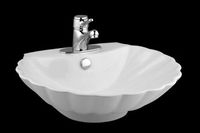 Venetian White Vitreous China Over Counter Vessel Sink
