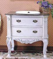 Versailles Marble Top Vitreous China Vanity