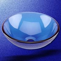 Vessel Sinks, Blue, Branch Textured Mini Vessel Sink