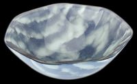 Vessel Sinks, Cirrus Blue/White Glass, Heptagon Vessel Sink