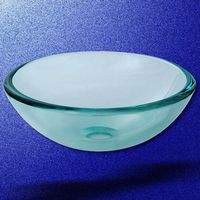 Vessel sinks, Clear Glass, Round Petite Vessel Sink