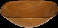 Vessel Sinks, Madera Hermosa Dark Brown Glass, Square Vessel Sink