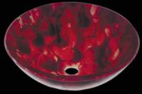 Vessel Sinks, Rose Black/Rose Glass, Round Vessel Sink