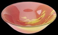 Vessel Sinks, Sonoran Sunset Hat-Shaped Glass Vessel Sink