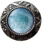 Victorian Jewel / Green Adventurine, Antique Pewter