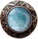 Victorian Jewel / Green Adventurine, Antique Solid Bronze