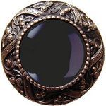 Victorian Jewel / Onyx, Antique Solid Bronze
