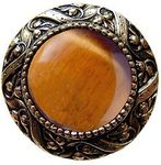 Victorian Jewel / Tiger Eye, Brite Brass