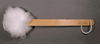 White Back scrubber - Solid Wood Handle