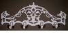White Victorian Cast Iron Coat Rack