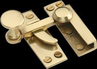 Window Locks  Brass, Solid Brass Lever Window Lock