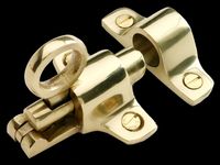 Window Locks Bright Solid Brass, Heavy Duty Excelsior Brass Transom Latch