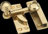 Window Locks Bright Solid Brass, Solid Brass Lever Window Lock