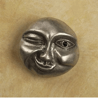 Winking Moon Pewter Cabinet Knob/Pull
