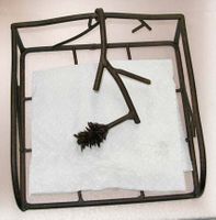 Wrought Iron Pinecone Napkin Holder