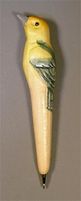 Yellow Bird Handcarved Wood Pen