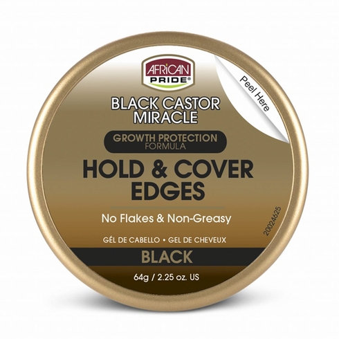 African Pride Black Castor Miracle Edge Gel 2.25oz