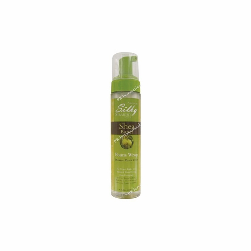 American Silky Straight Shea Butter Foam Wrap Mousse 8oz