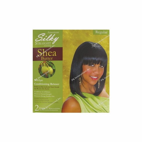 American Silky Straight Shea Butter No Lye Conditioning Relaxer Kit