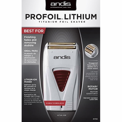 Andis Profoil Lithium Titanium Foil Shaver #17150