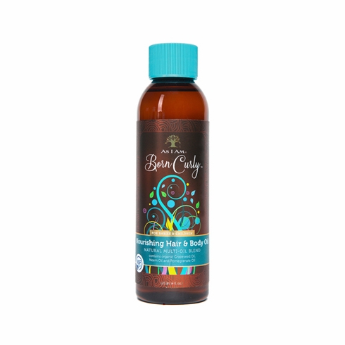As I Am Born Curly Nourishing Hair & Body Oil 4oz